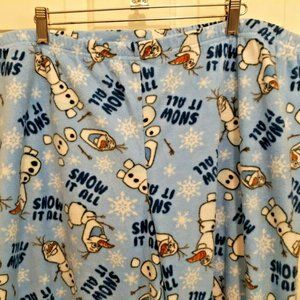 Disney Frozen OLAF PJ pants Womens 3X Snow It All